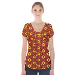 Rby-9 Short Sleeve Front Detail Top by ArtworkByPatrick
