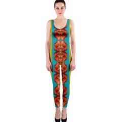 Love For The Fantasy Flowers With Happy Joy One Piece Catsuit