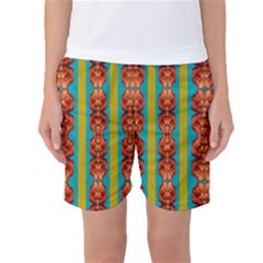 Love For The Fantasy Flowers With Happy Joy Women s Basketball Shorts