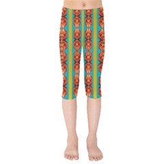 Love For The Fantasy Flowers With Happy Joy Kids  Capri Leggings 