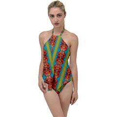 Love For The Fantasy Flowers With Happy Joy Go with the Flow One Piece Swimsuit