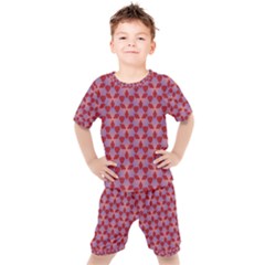 Pattern New Seamless Kids  Tee And Shorts Set by Pakrebo