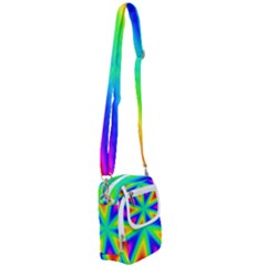 Rainbow Colour Bright Background Shoulder Strap Belt Bag