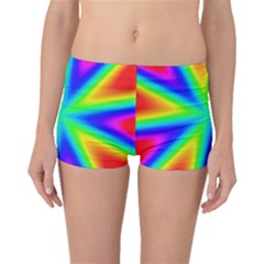 Rainbow Colour Bright Background Boyleg Bikini Bottoms