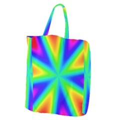 Rainbow Colour Bright Background Giant Grocery Tote