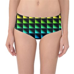 Rainbow Colour Bright Background Mid-waist Bikini Bottoms by Pakrebo