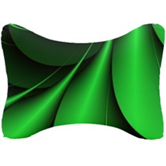 Green Line Lines Background Seat Head Rest Cushion