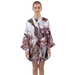 Galaxy Stars Giel Long Sleeve Kimono Robe