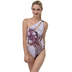 Galaxy Stars Giel To One Side Swimsuit by snowwhitegirl