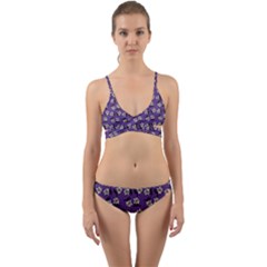 Daisy Purple Wrap Around Bikini Set by snowwhitegirl