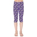 Daisy Purple Kids  Capri Leggings  View1