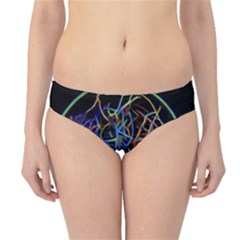 Neon Background Light Design Hipster Bikini Bottoms by Pakrebo