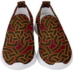 Celtic Spiritual Pattern Art Kids  Slip On Sneakers