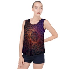 Software Development Virtual Bubble Hem Chiffon Tank Top