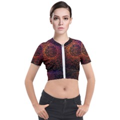 Software Development Virtual Short Sleeve Cropped Jacket by Pakrebo