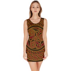 Celtic Spiritual Pattern Art Bodycon Dress by Pakrebo