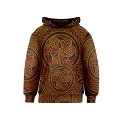 Celtic Spiritual Pattern Art Kids  Pullover Hoodie by Pakrebo