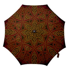 Celtic Spiritual Pattern Art Hook Handle Umbrellas (large) by Pakrebo