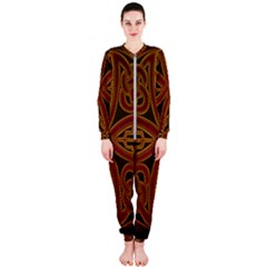 Celtic Spiritual Pattern Art Onepiece Jumpsuit (ladies)  by Pakrebo