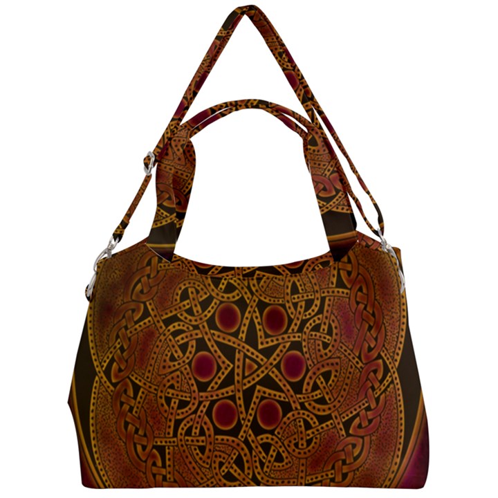 Celtic Spiritual Pattern Art Double Compartment Shoulder Bag