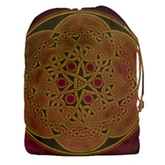 Celtic Spiritual Pattern Art Drawstring Pouch (xxxl) by Pakrebo