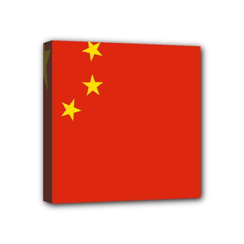China Flag Mini Canvas 4  X 4  (stretched) by FlagGallery