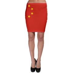 China Flag Bodycon Skirt