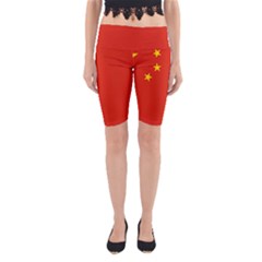 China Flag Yoga Cropped Leggings by FlagGallery