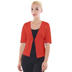 China Flag Cropped Button Cardigan by FlagGallery