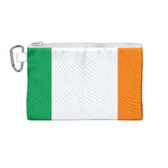 Ireland Flag Irish Flag Canvas Cosmetic Bag (medium) by FlagGallery