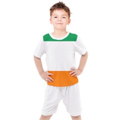 Flag Of Ireland Irish Flag Kids  Tee And Shorts Set by FlagGallery