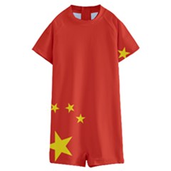 Chinese Flag Flag Of China Kids  Boyleg Half Suit Swimwear