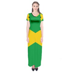 Jamaica Flag Short Sleeve Maxi Dress by FlagGallery