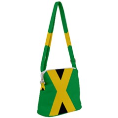 Jamaica Flag Zipper Messenger Bag by FlagGallery