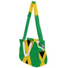 Jamaica Flag Rope Handles Shoulder Strap Bag by FlagGallery