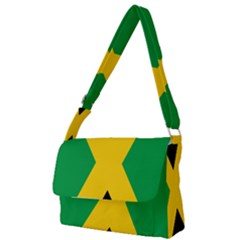 Jamaica Flag Full Print Messenger Bag by FlagGallery