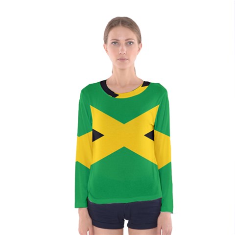 Jamaica Flag Women s Long Sleeve Tee by FlagGallery