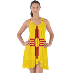 New Mexico Flag Show Some Back Chiffon Dress by FlagGallery