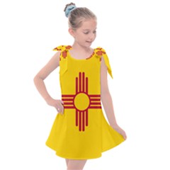 New Mexico Flag Kids  Tie Up Tunic Dress by FlagGallery