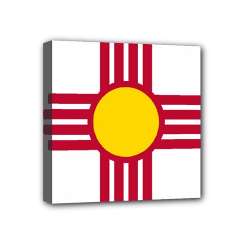 New Mexico Flag Mini Canvas 4  X 4  (stretched) by FlagGallery