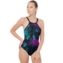 Don t Complicate Your Mind High Neck One Piece Swimsuit View1