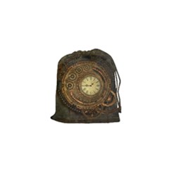 Noble Steampunk Clockwork Drawstring Pouch (xs) by FantasyWorld7