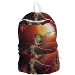 Little Fairy Dancing In The Night Foldable Lightweight Backpack by FantasyWorld7