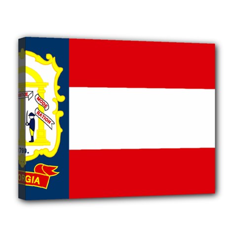 Flag Of Georgia, 1906-1920 Canvas 14  X 11  (stretched) by abbeyz71