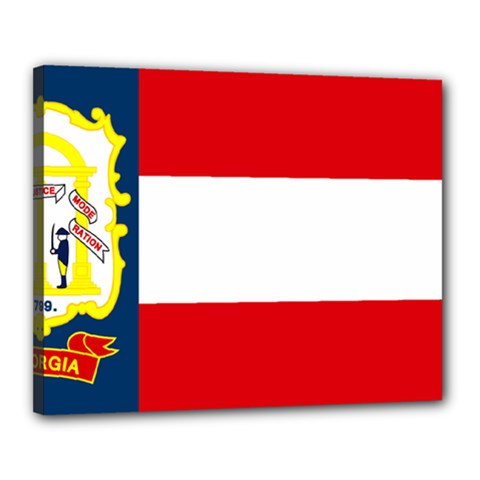 Flag Of Georgia, 1906-1920 Canvas 20  X 16  (stretched) by abbeyz71