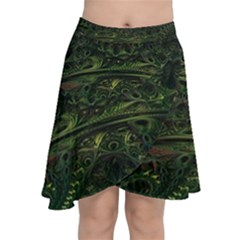 Background Alien Render 3d Fantasy Chiffon Wrap Front Skirt by Pakrebo