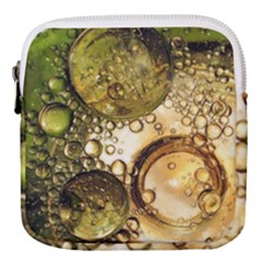 Bubbles Fantasy Green Design Mini Square Pouch by Pakrebo