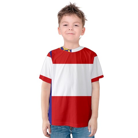 Flag Of Georgia, 1902-1906 Kids  Cotton Tee by abbeyz71