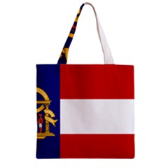 Flag Of Georgia, 1902-1906 Zipper Grocery Tote Bag by abbeyz71