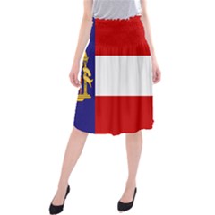 Flag Of Georgia, 1902-1906 Midi Beach Skirt by abbeyz71